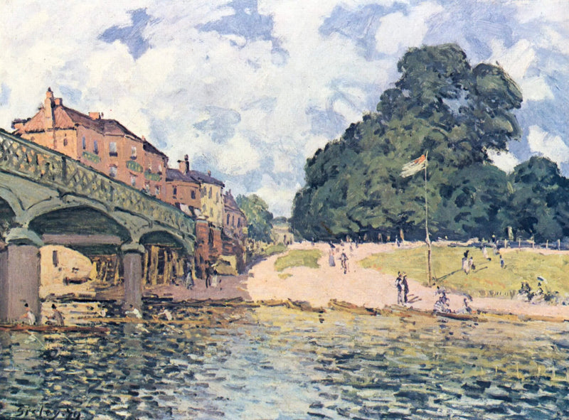 Hampton Court-brua - Alfred Sisley
