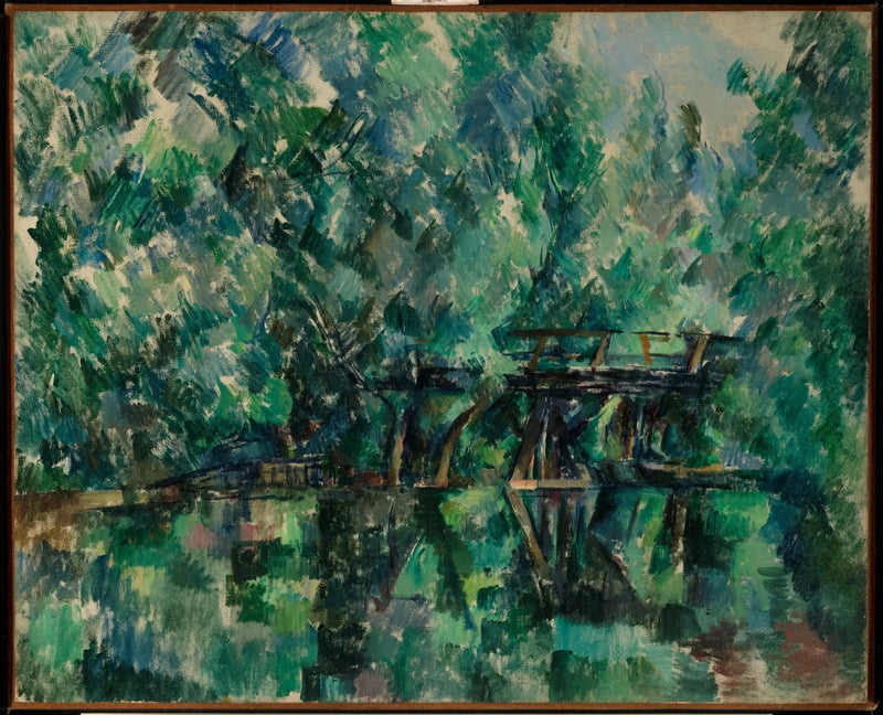 Broen på øya Machefer i Saint-Maur-des-Fossés - Paul Cézanne