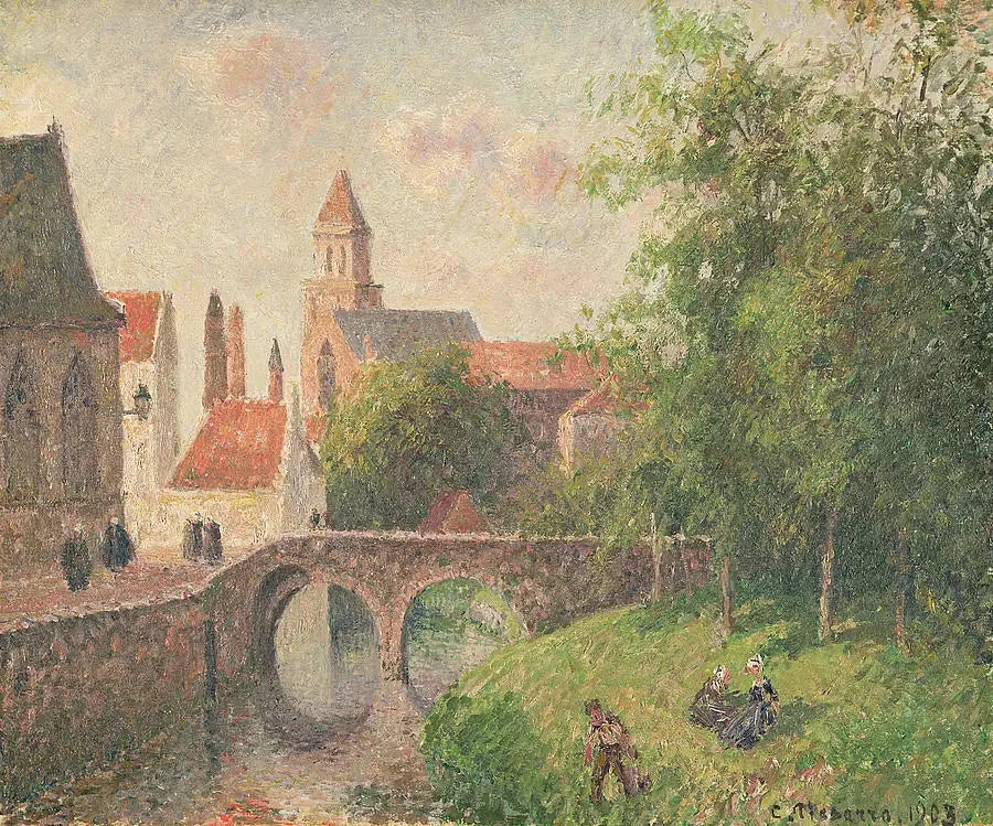 Nøkkelbroen i Brugge, Belgia - Camille Pissarro