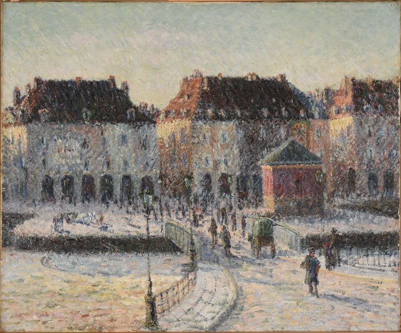 Broen ved Poissonnerie i Dieppe - Gustave Loiseau