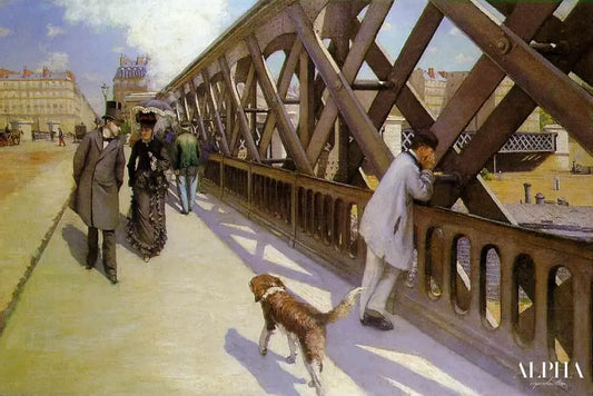 Le Pont de l'Europe - Caillebotte - Reproductions de tableaux et peintures haut de gamme