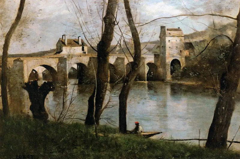 Broen over Mantes - Jean-Baptiste Camille Corot