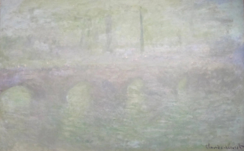 Waterloo-broen i London ved skumring - Claude Monet