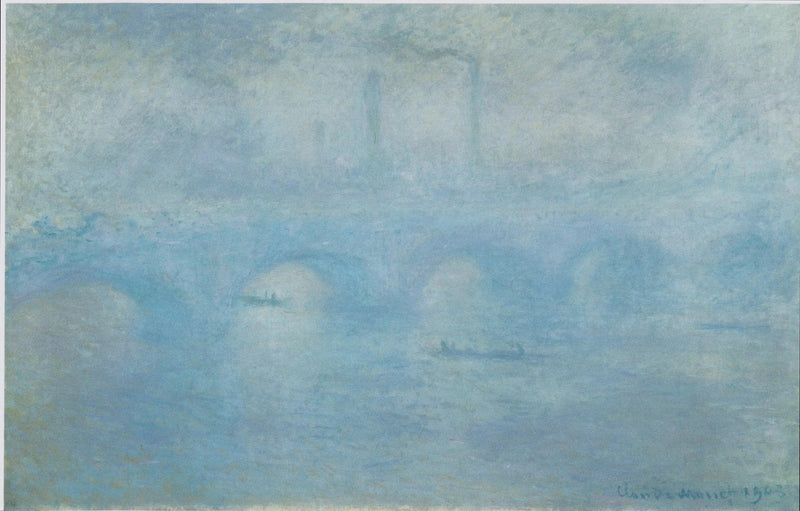 Waterloo-broen. Tåkeeffekt - Claude Monet