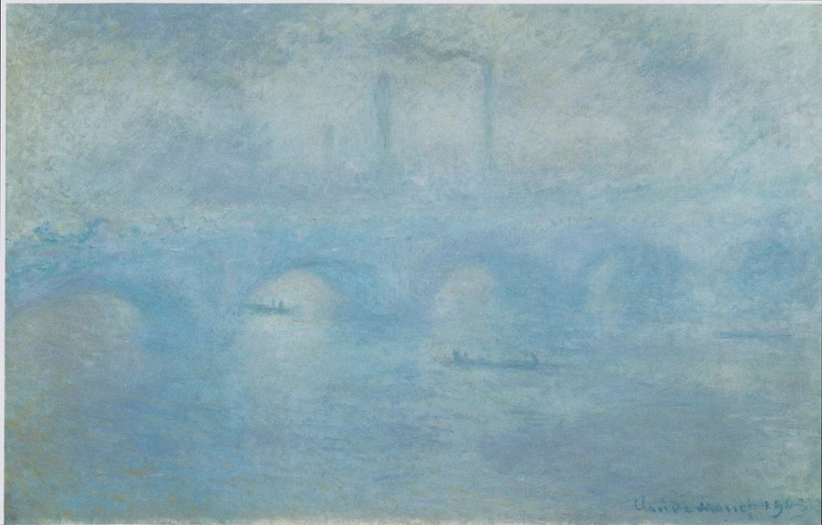 Waterloo-broen. Tåkeeffekt - Claude Monet