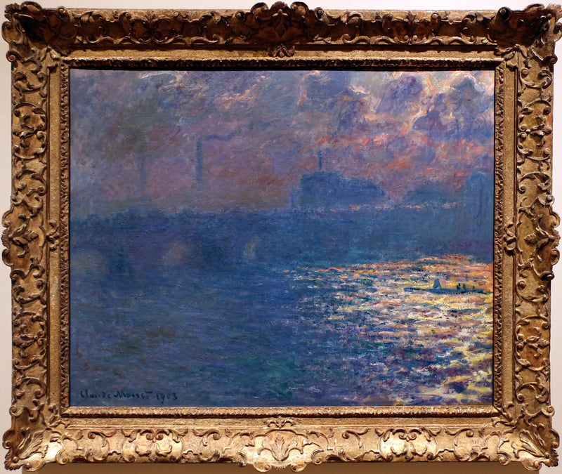 Waterloo-broen, sollyseffekten - Claude Monet