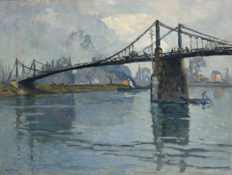 Broen i Andelys, langs Seinen - Robert Antoine Pinchon