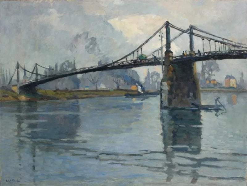 Broen i Andelys, langs Seinen - Robert Antoine Pinchon