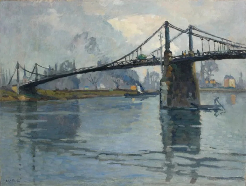 Broen i Andelys, langs Seinen - Robert Antoine Pinchon