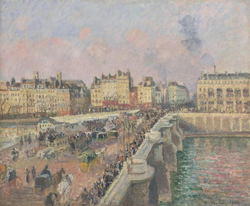 Den Nye Broen, ettermiddag - Camille Pissarro