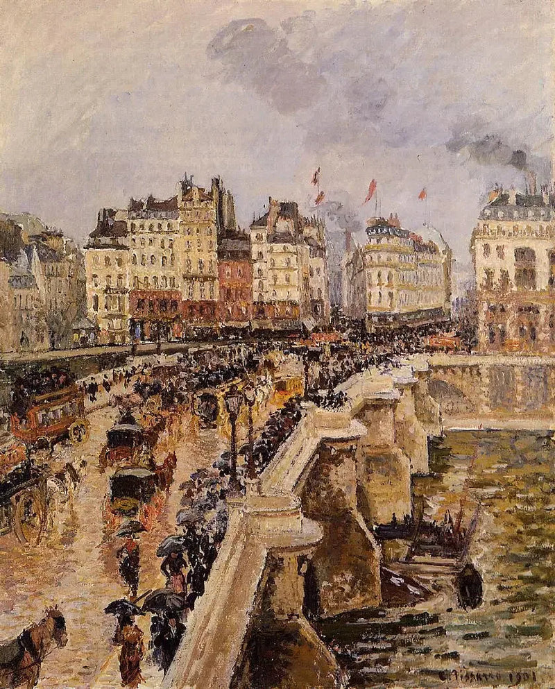 Pont-Neuf, Regnfull ettermiddag (Første sesong) - Camille Pissarro