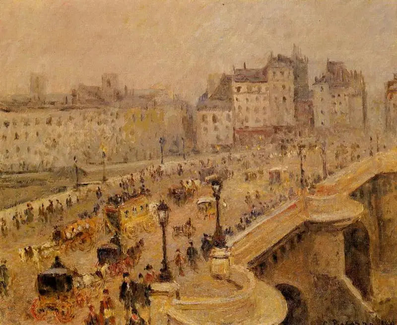Pont-Neuf, Tåke (Andre Serie) - Camille Pissarro