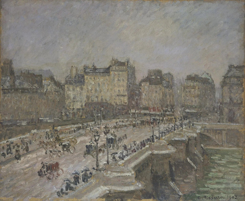 Pont-Neuf, Snødeffekt (Andre Serie) - Camille Pissarro