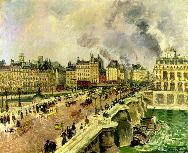Den Nye Broen, vrak av Bonne Mère - Camille Pissarro