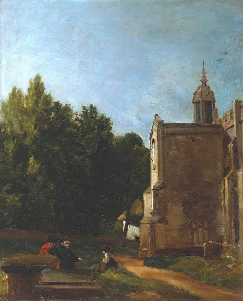 Kirkens port, East Bergholt - John Constable