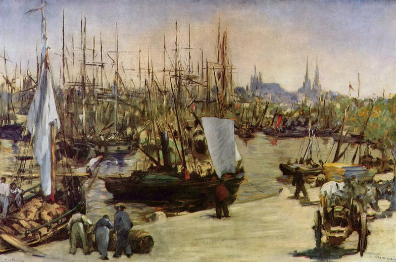 Havnen i Bordeaux - Édouard Manet