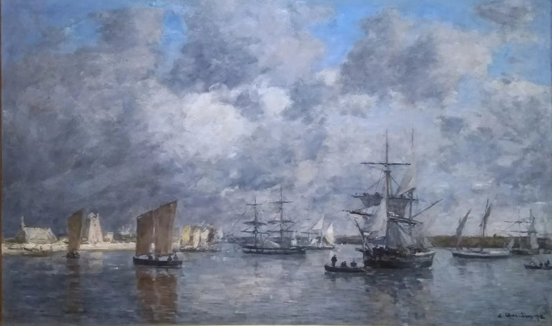 Camaret havn - Eugène Boudin