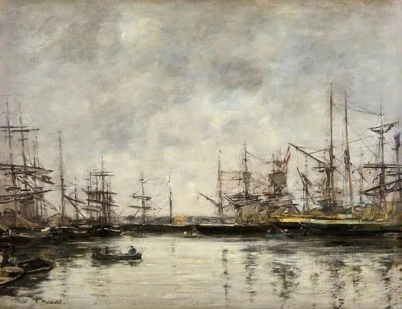Deauville havn - Eugène Boudin