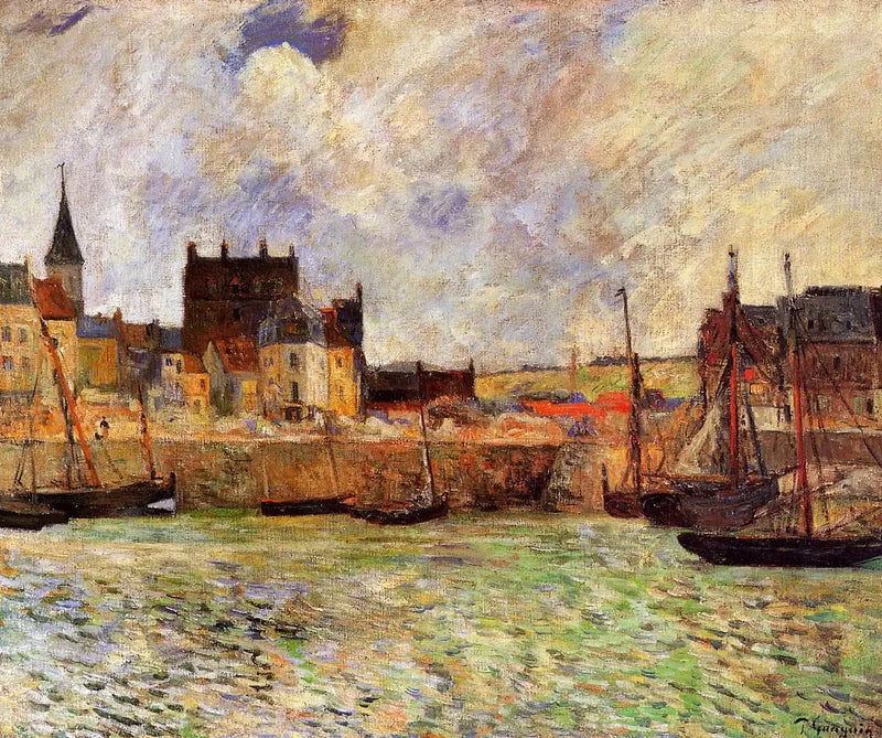 Havnen i Dieppe - Paul Gauguin