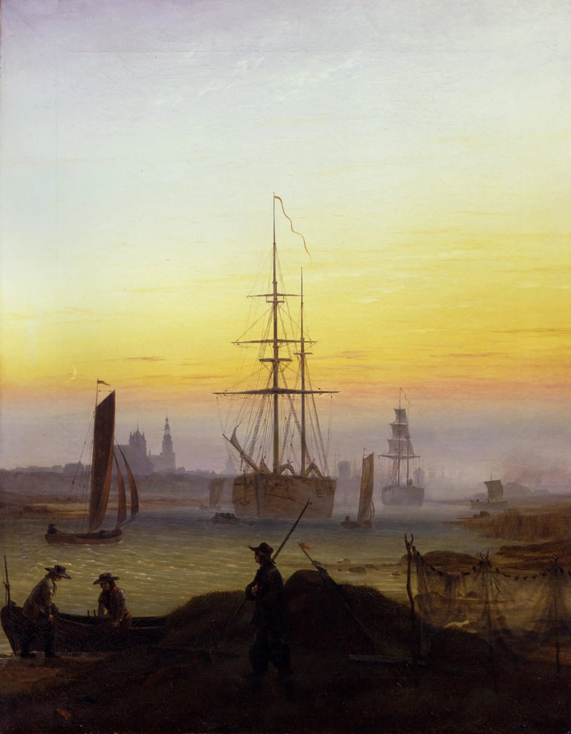 Greifswald havn - Caspar David Friedrich