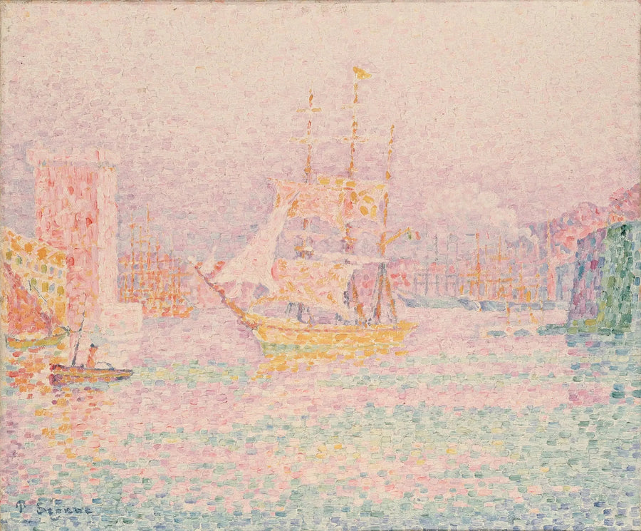 Havnen i Marseille - Paul Signac