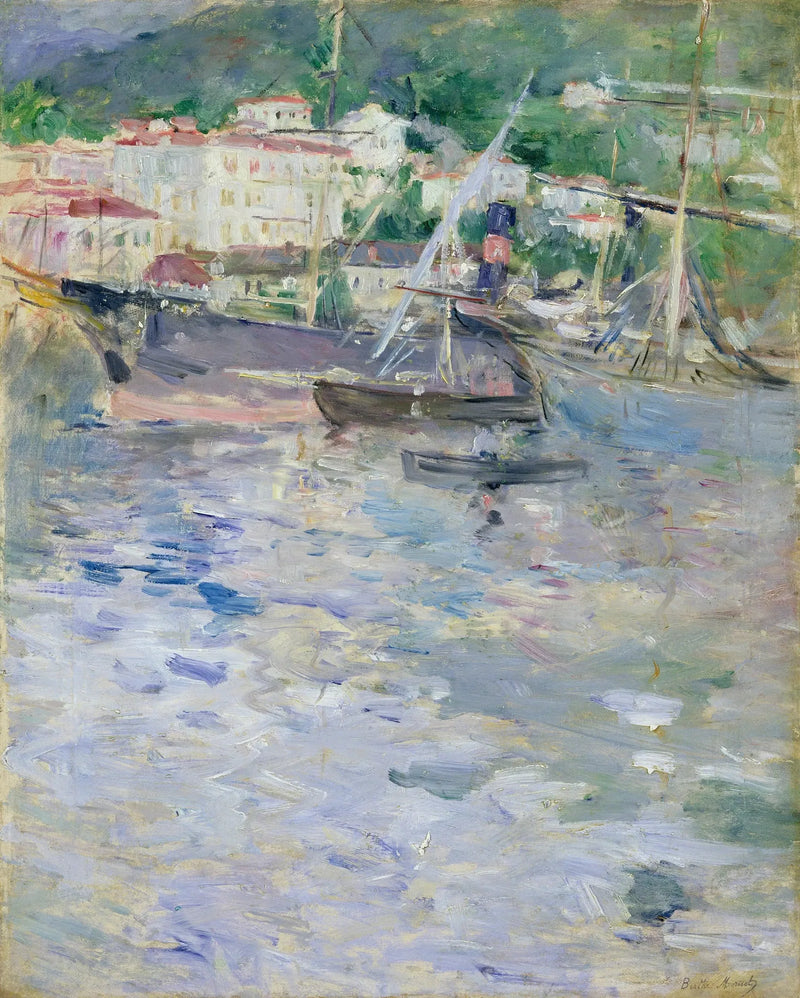 Havnen i Nice - Berthe Morisot