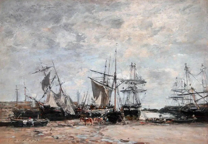 Havnen i Pontrieux - Eugène Boudin