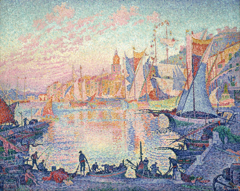 Havnen i Saint-Tropez - Paul Signac