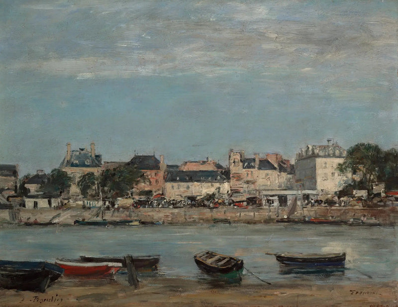 Trouville havn - Eugène Boudin