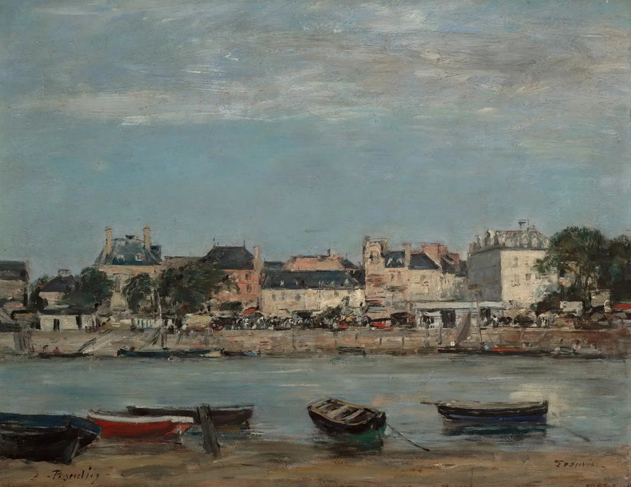 Trouville havn - Eugène Boudin