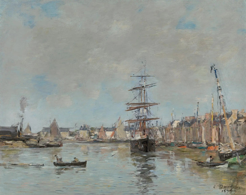 Trouville havn - Eugène Boudin