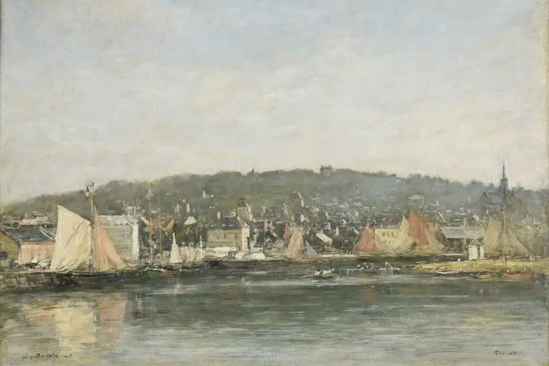 Trouville havn om morgenen - Eugène Boudin