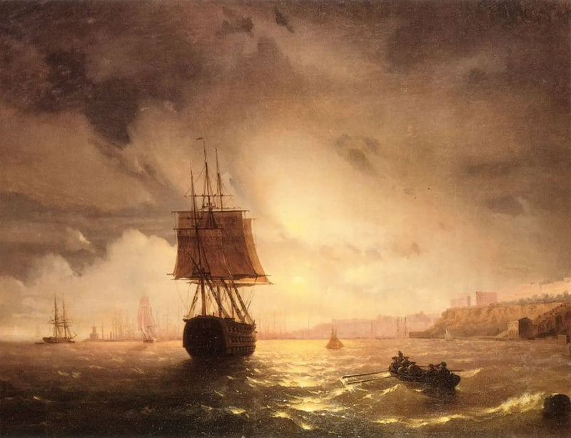 Odessa havn ved Svartehavet - Ivan Aïvazovski

Source:
Le port d'Odessa sur la mer Noire - Ivan Aïvazovski