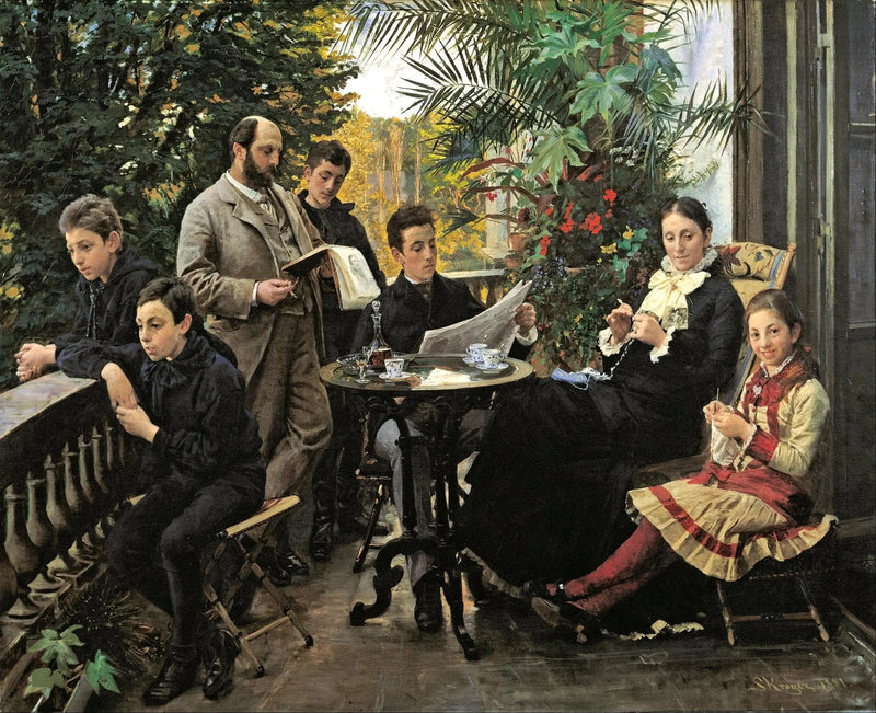Portrettet av familien Hirschsprung - Peder Severin Krøyer