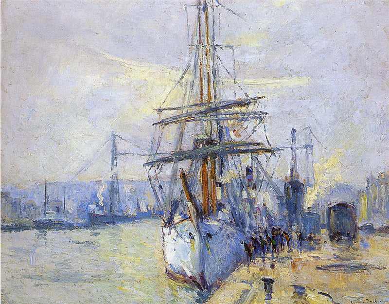 Hvorfor ikke av kaptein Charcot i havnen i Rouen - Robert Antoine Pinchon