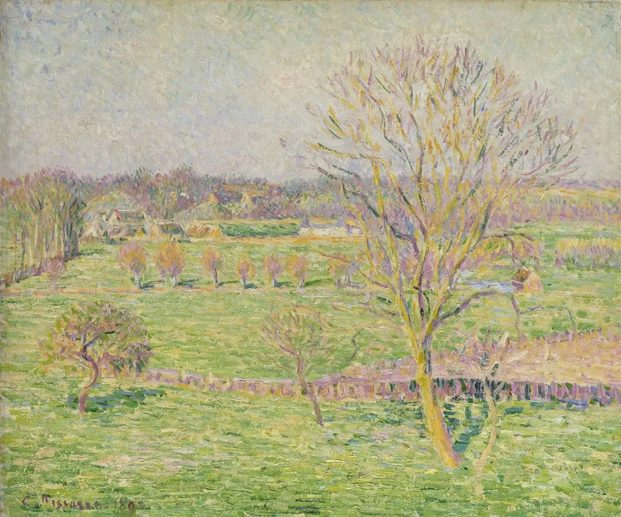 Engen og den store valnøtten, vår, Eragny - Camille Pissarro