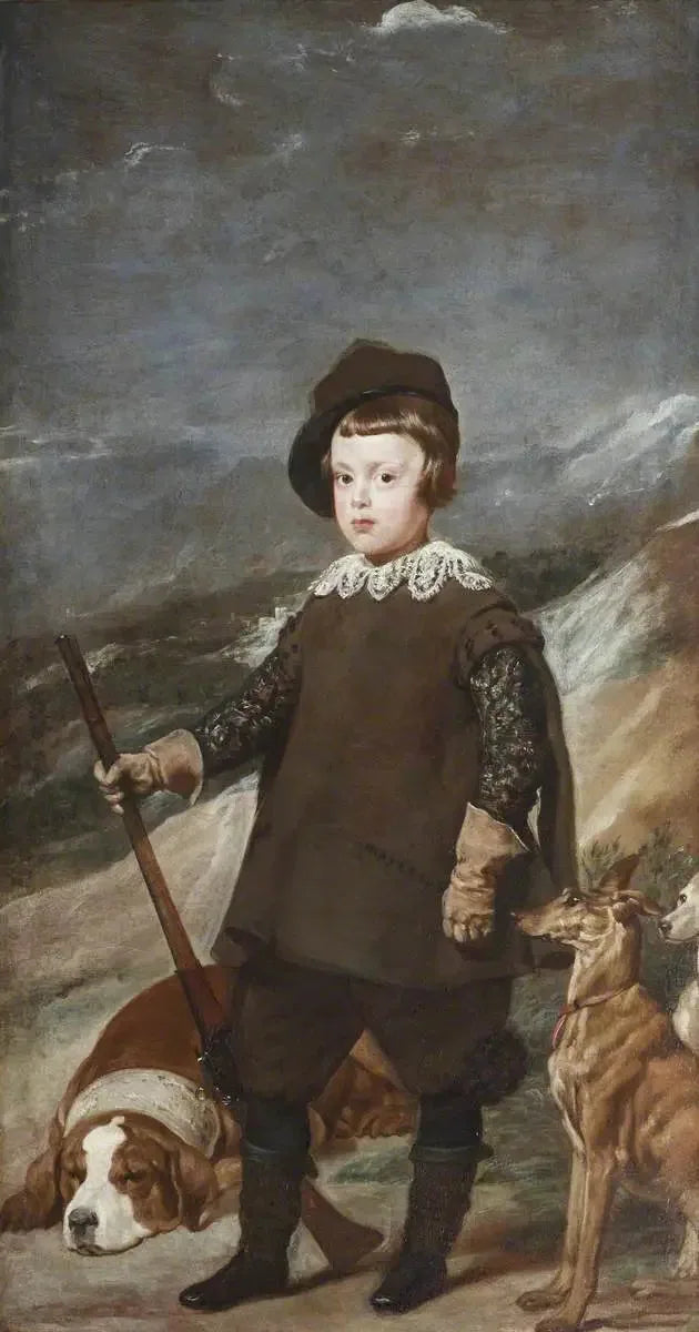 Prins Baltasar Carlos (1629-1646), 6 år gammel, som jeger - Diego Velázquez
