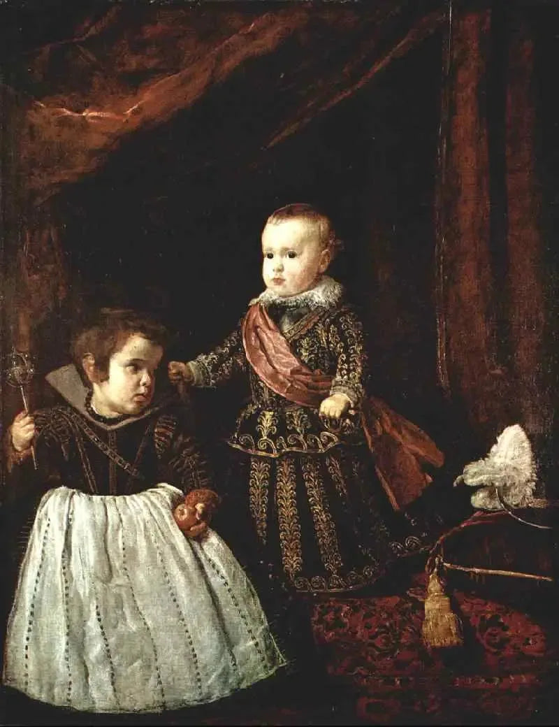 Prins Balthazar Carlos med en gutt - Diego Velázquez