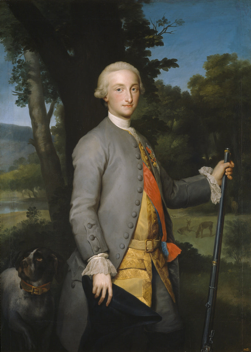 Prinsen av Asturias, den fremtidige Karl IV av Spania
- Anton Raphael Mengs