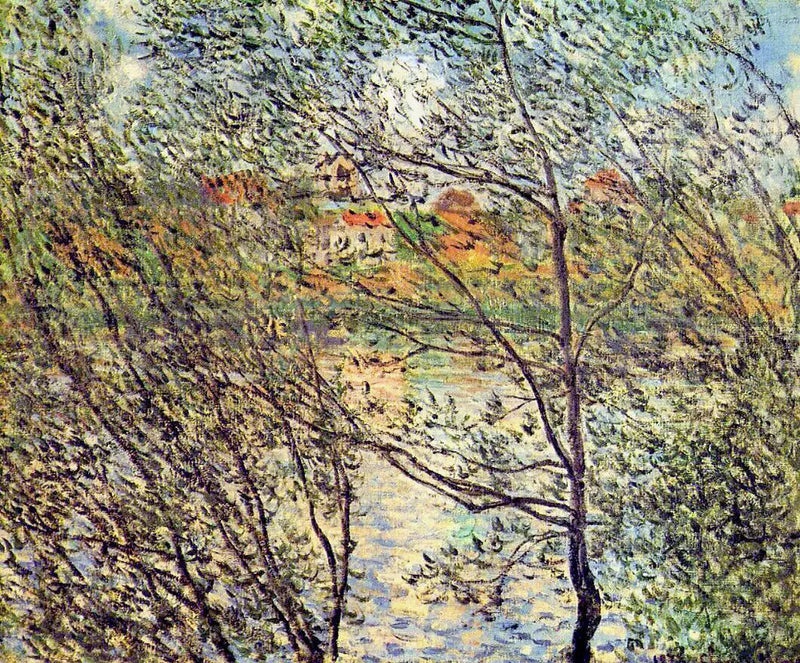 Våren gjennom grenene - Claude Monet