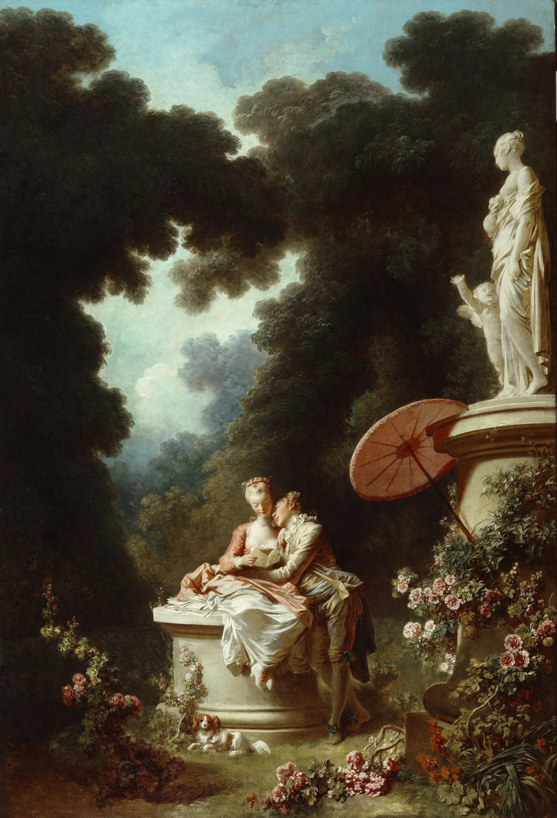 kjærlighetens fremskritt: kjærlighetsbrev - Jean-Honoré Fragonard