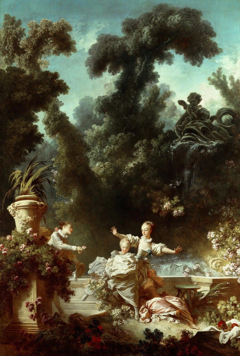 kjærlighetens fremskritt: jakten - Jean-Honoré Fragonard
