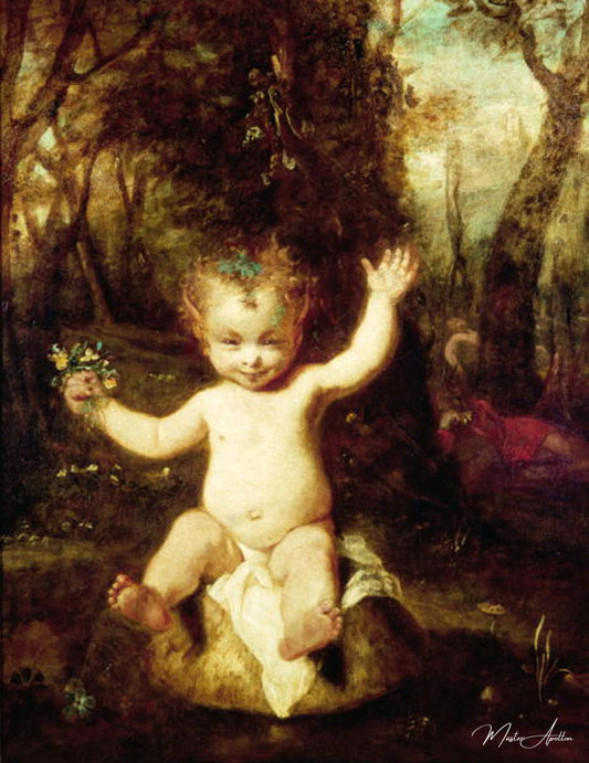 Le Puck - Joshua Reynolds - Reproductions de tableaux et peintures haut de gamme