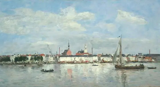 Kaien i Antwerpen (1874) - Eugène Boudin