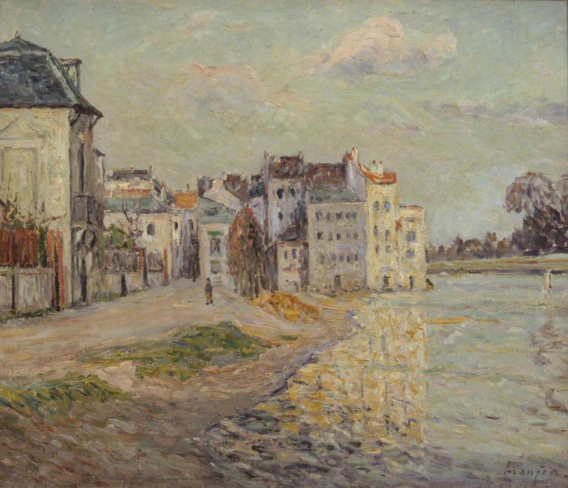 Lagny kai som er oversvømt - Maxime Maufra