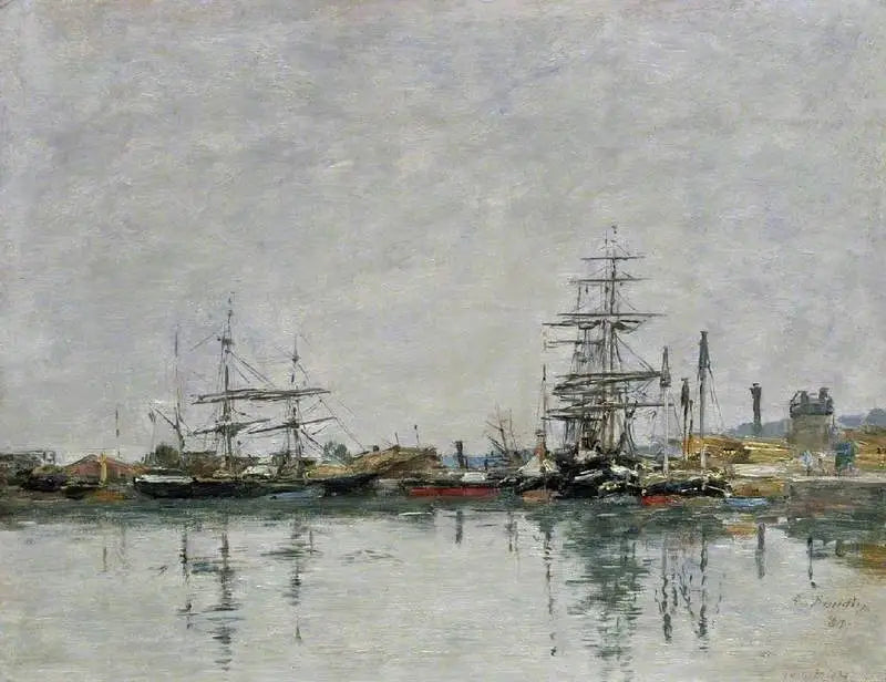 Havnen i Le Havre - Eugène Boudin