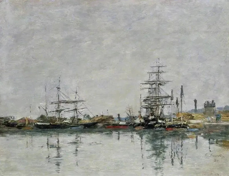 Havnen i Le Havre - Eugène Boudin