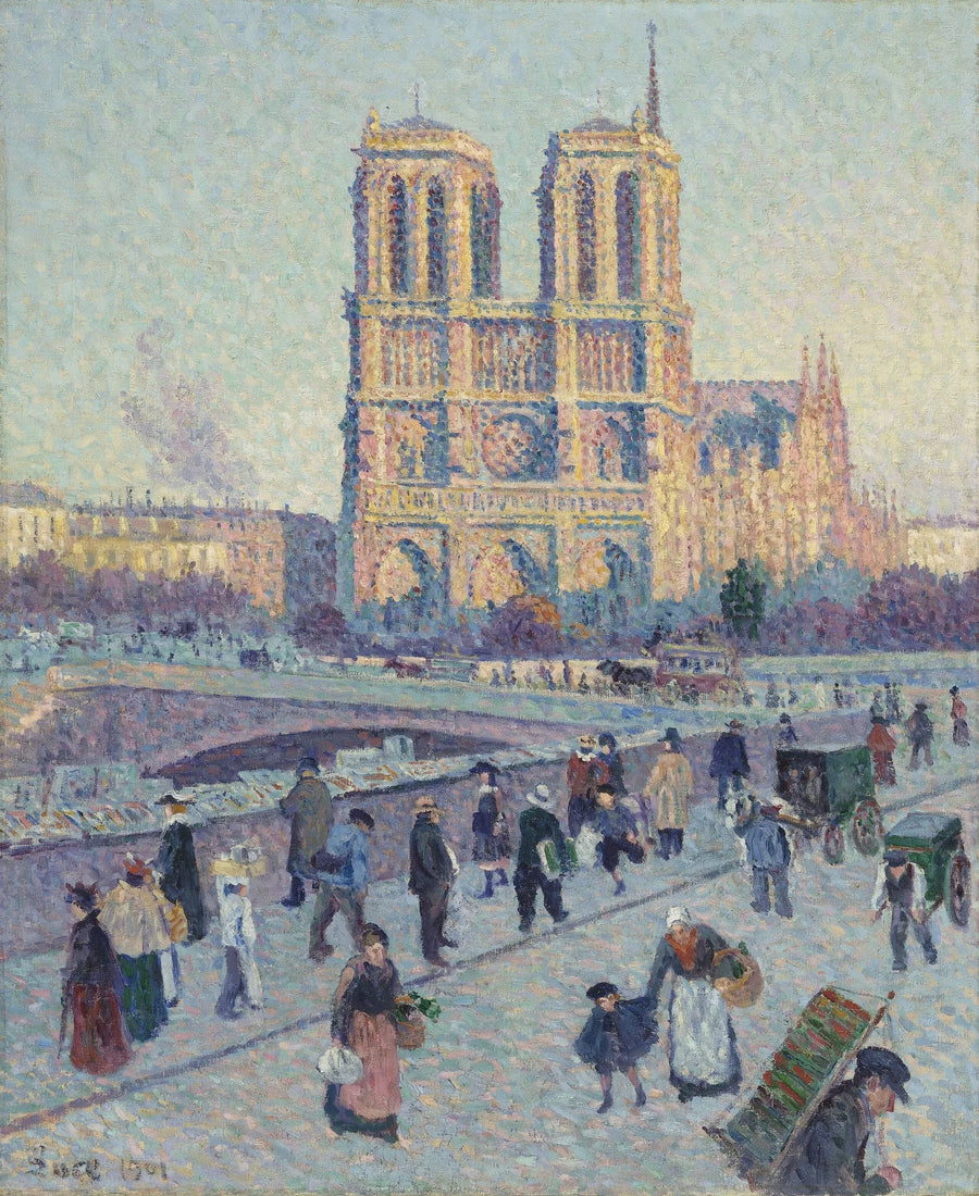 Quai Saint-Michel og Notre-Dame - Maximilien Luce