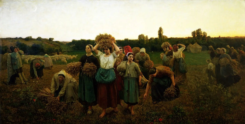 Påminnelsen om høstplukkerne - Jules Breton