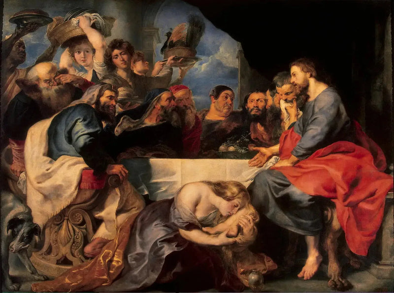 Måltidet hos Simon den fariseeren - Peter Paul Rubens